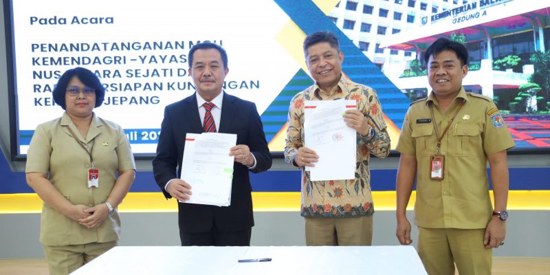 BSKDN Kemendagri Teken MoU dengan Koso Nippon dan Yayasan Nusantara Sejati