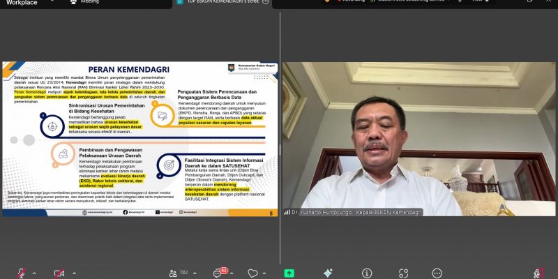 Kemendagri Dukung Rencana Aksi Nasional Eliminasi Kanker Leher Rahim di Indonesia